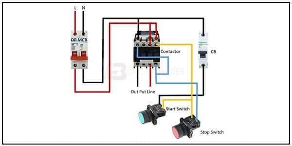 start stop station wiring diagram