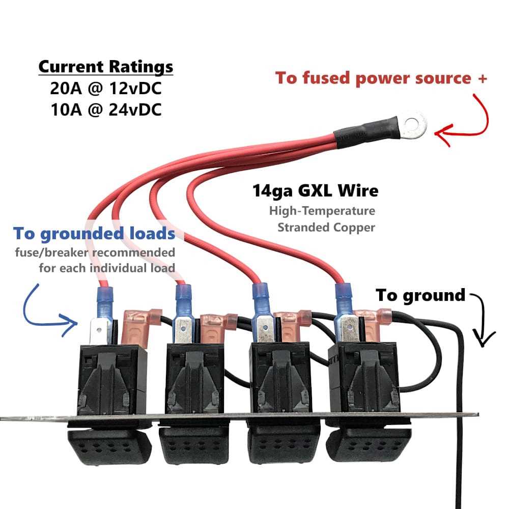 12v switch panel wiring diagram