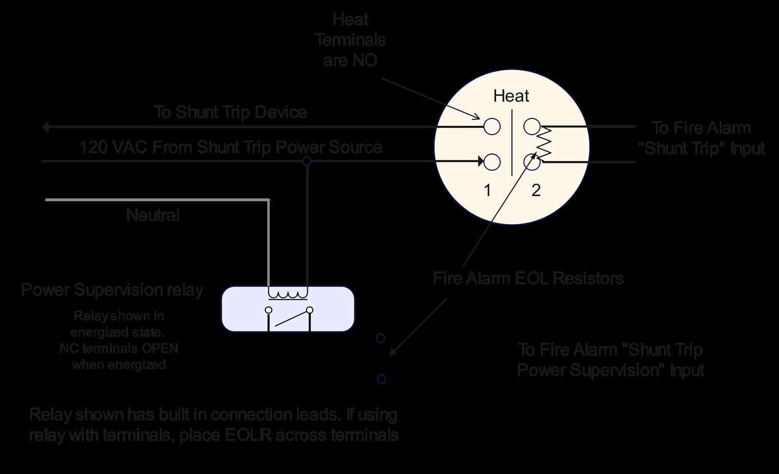 elevator shunt trip wiring diagram