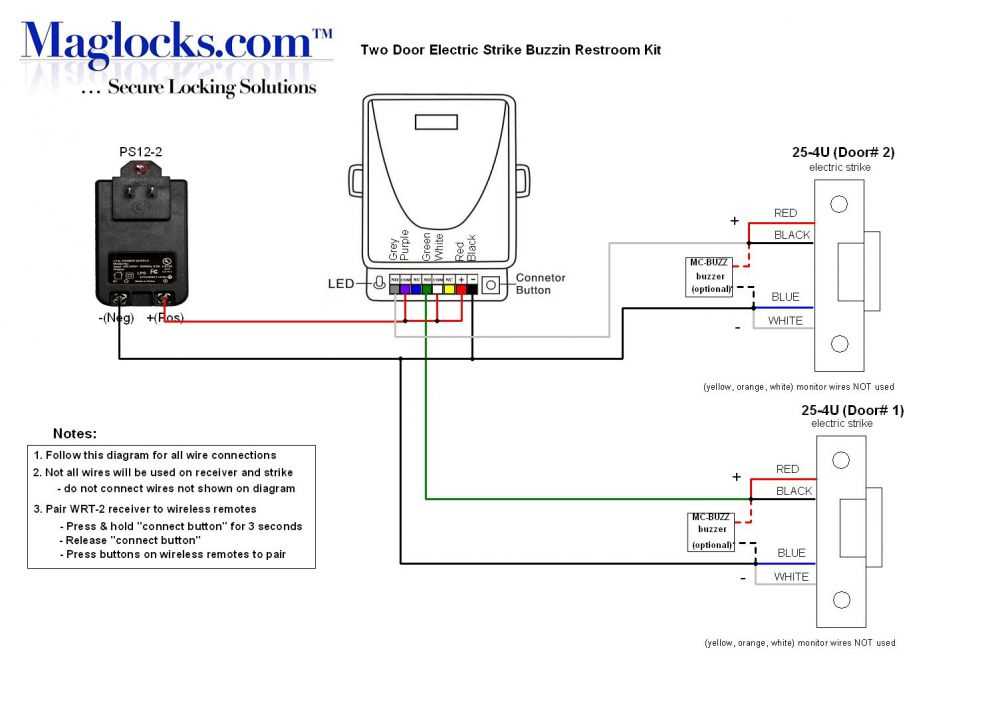 electric strike lock wiring diagram