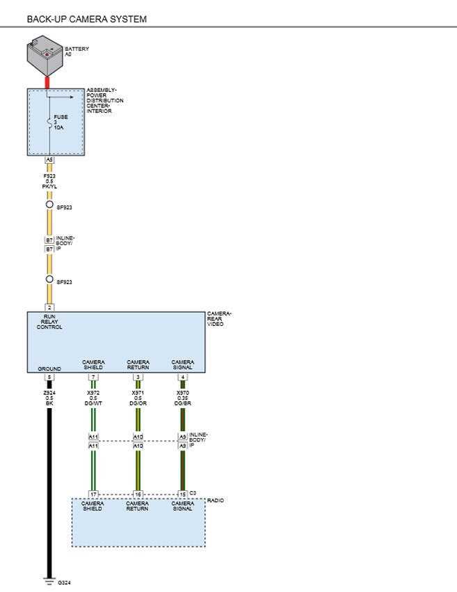 back up camera wiring diagram