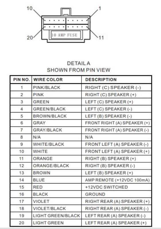 jensen 600 watt amp wiring diagram