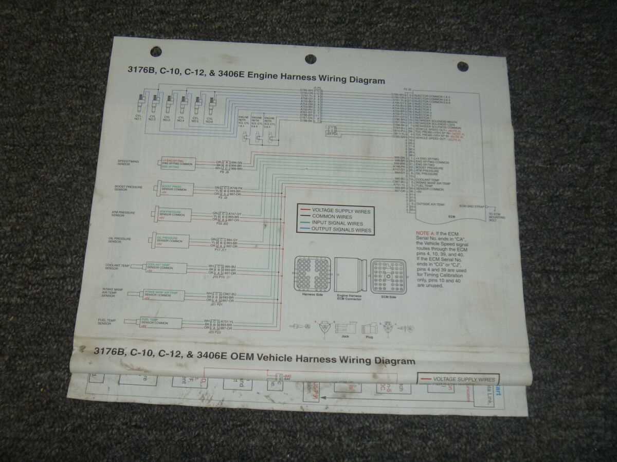 cat 40 pin ecm wiring diagram