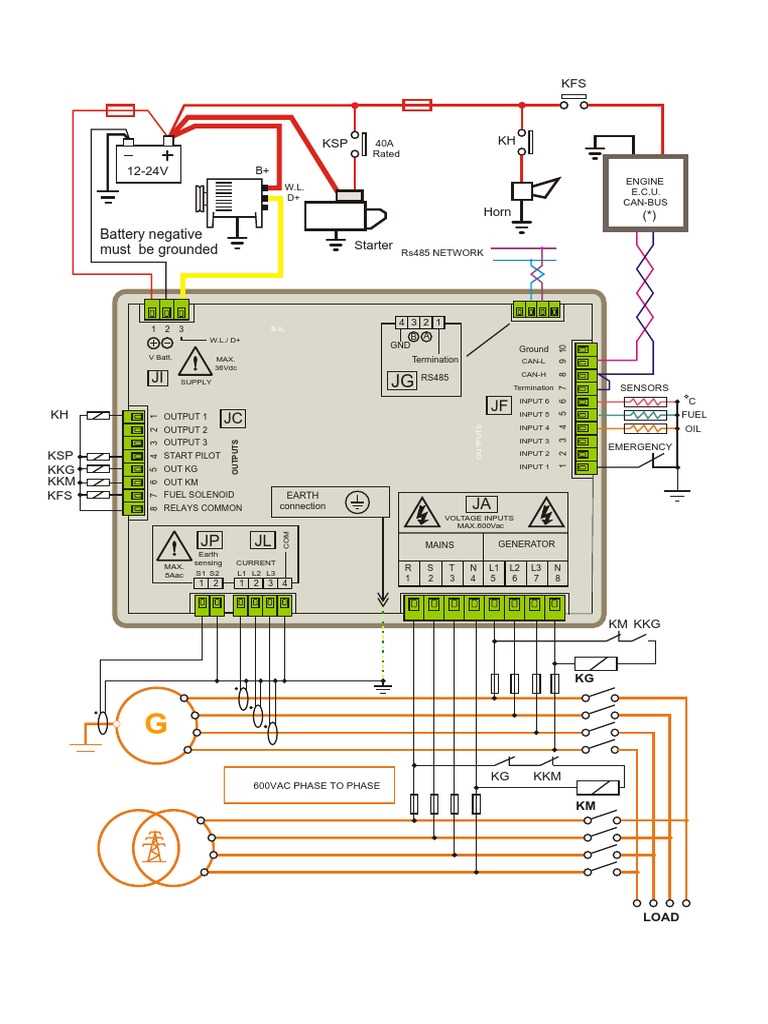 generator diagram wiring