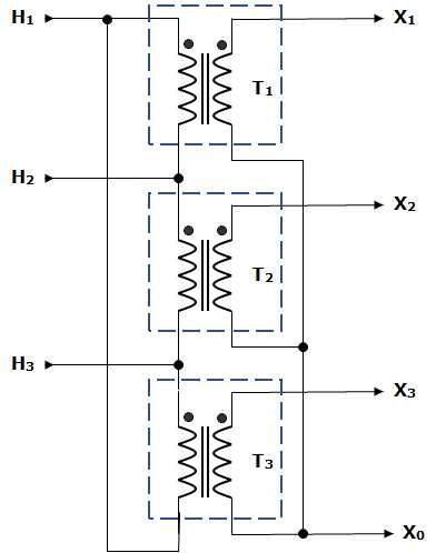 3 phase transformer wiring diagram