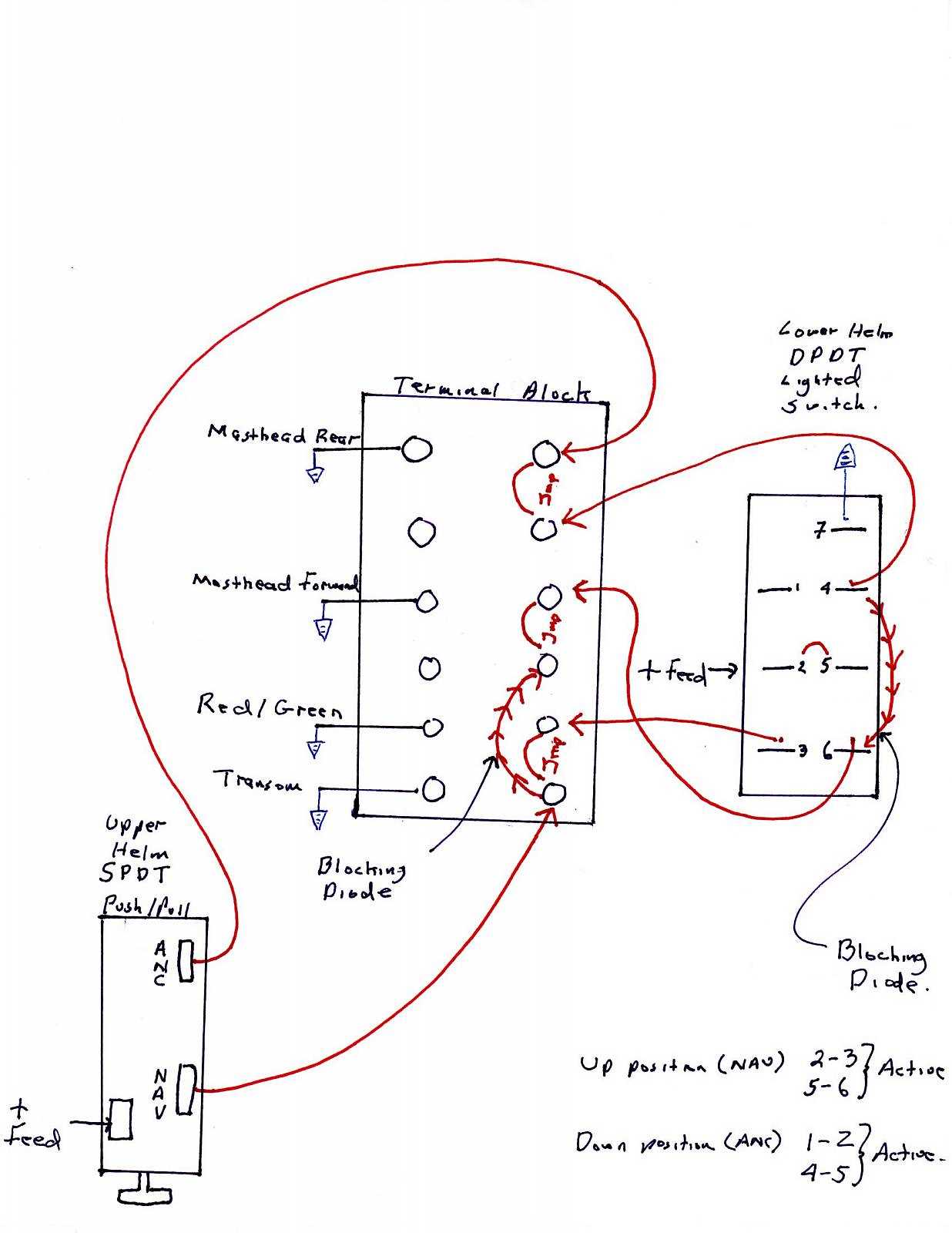 3 pin navigation light wiring diagram