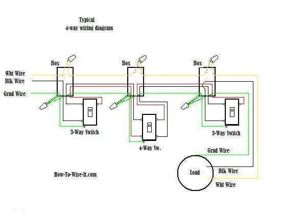 3 way 4 way switch wiring diagram