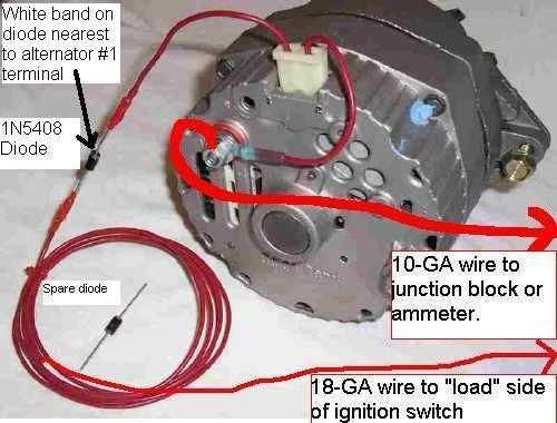 3 wire gm alternator wiring diagram