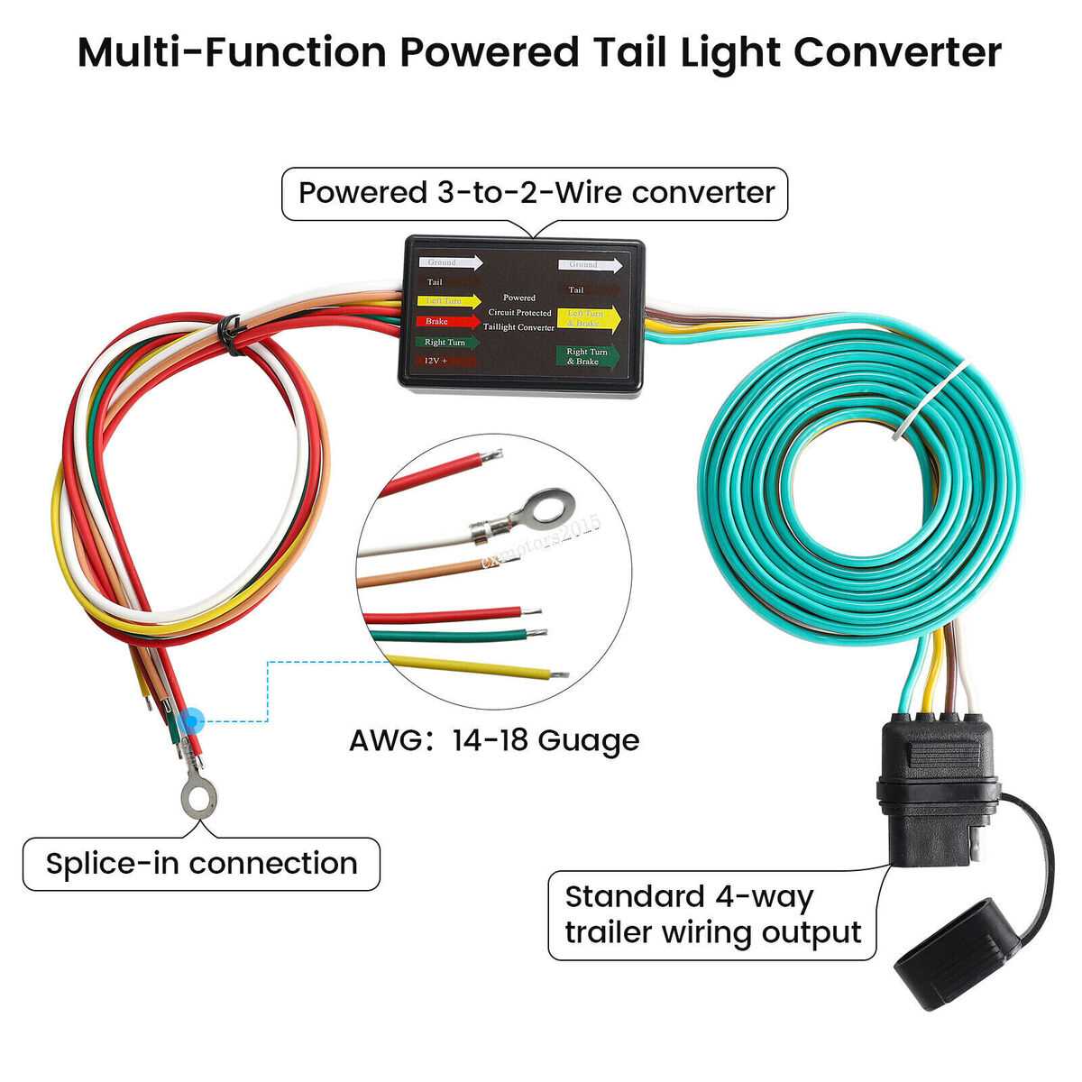 3 wire led tail light wiring diagram