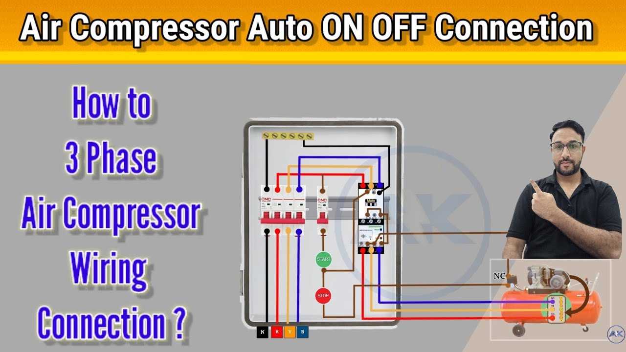 3 phase air compressor wiring diagram