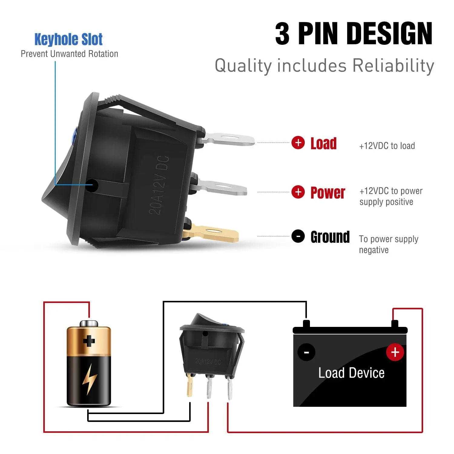 3 pin 3 prong toggle switch wiring diagram