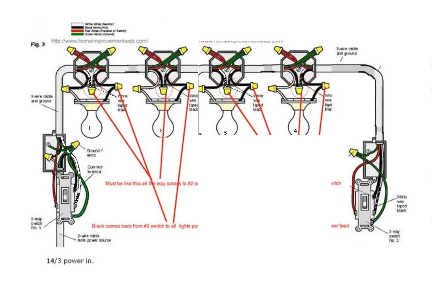 3way switch wiring diagram