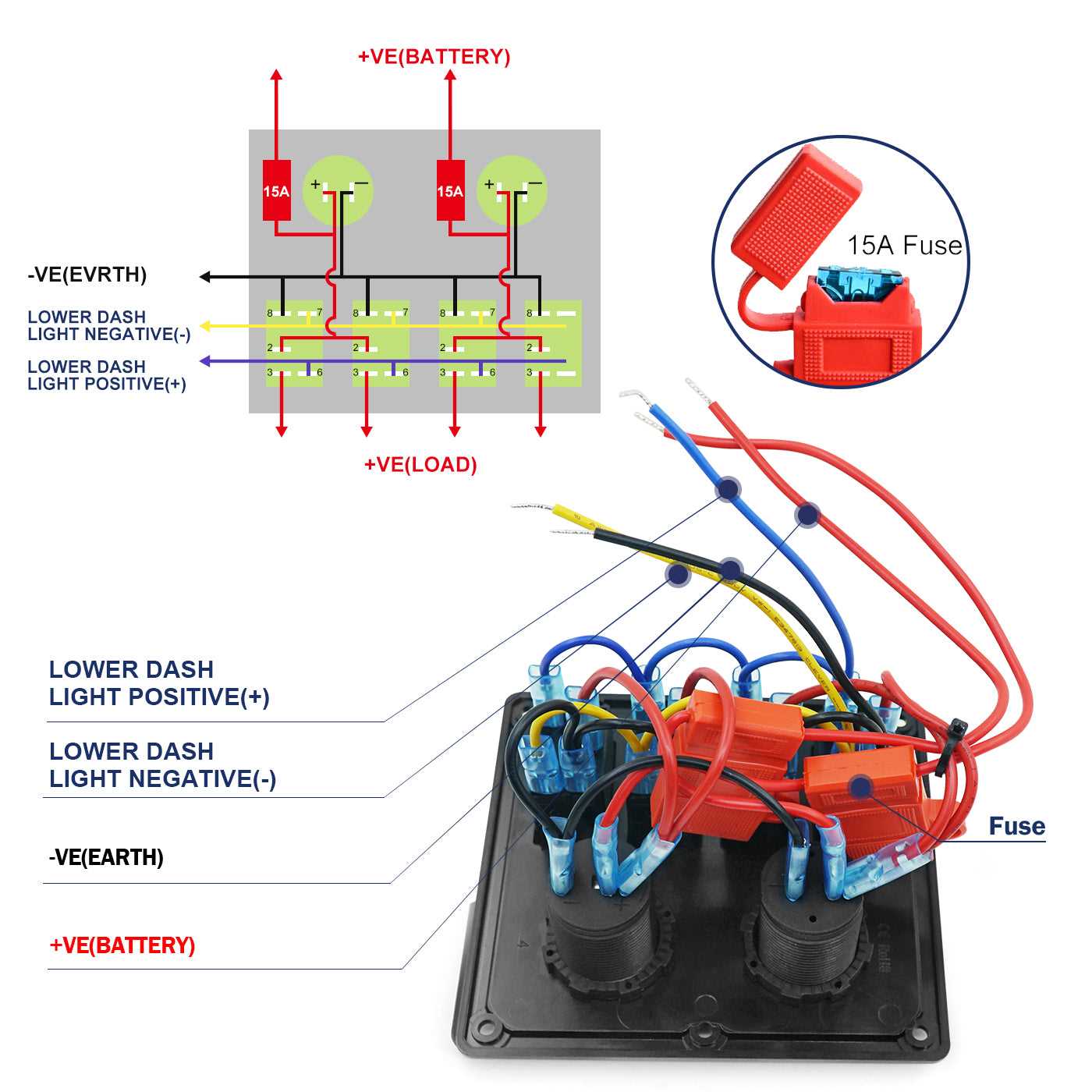 4 battery boat wiring diagram