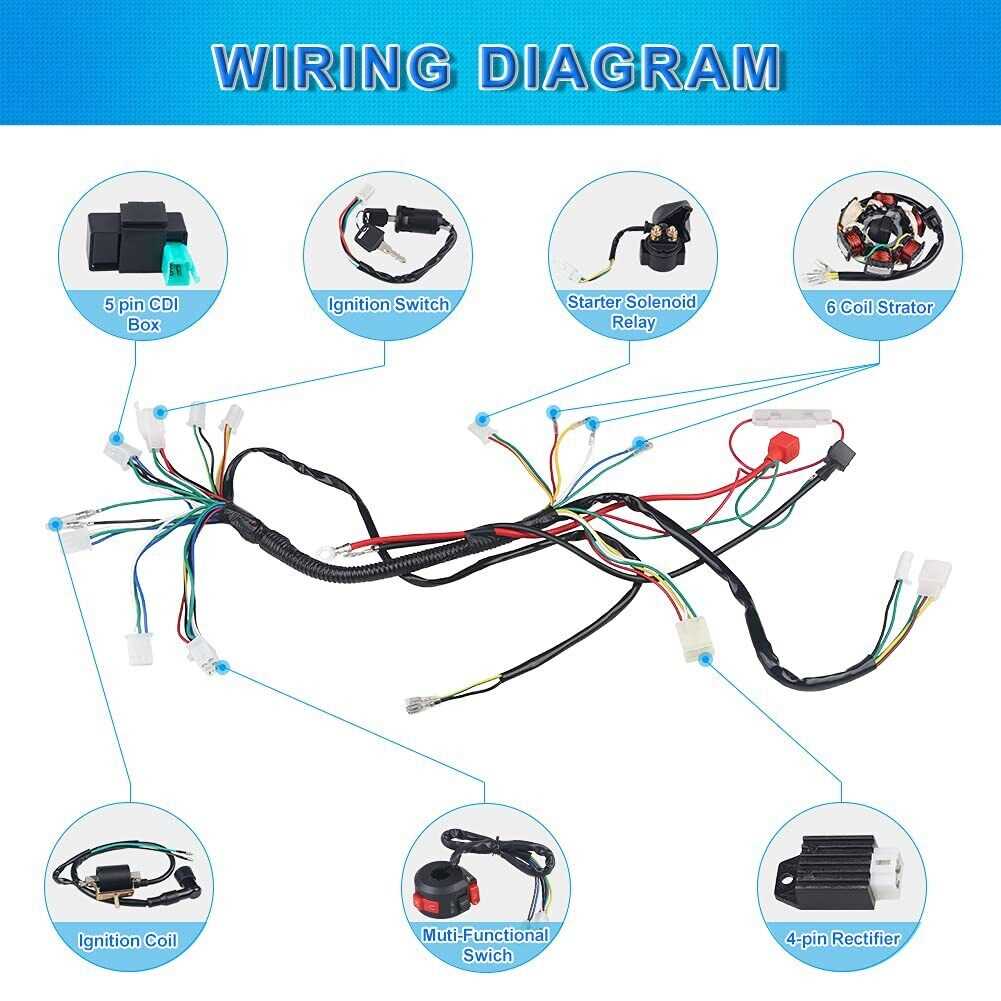 4 pin chinese atv wiring diagram