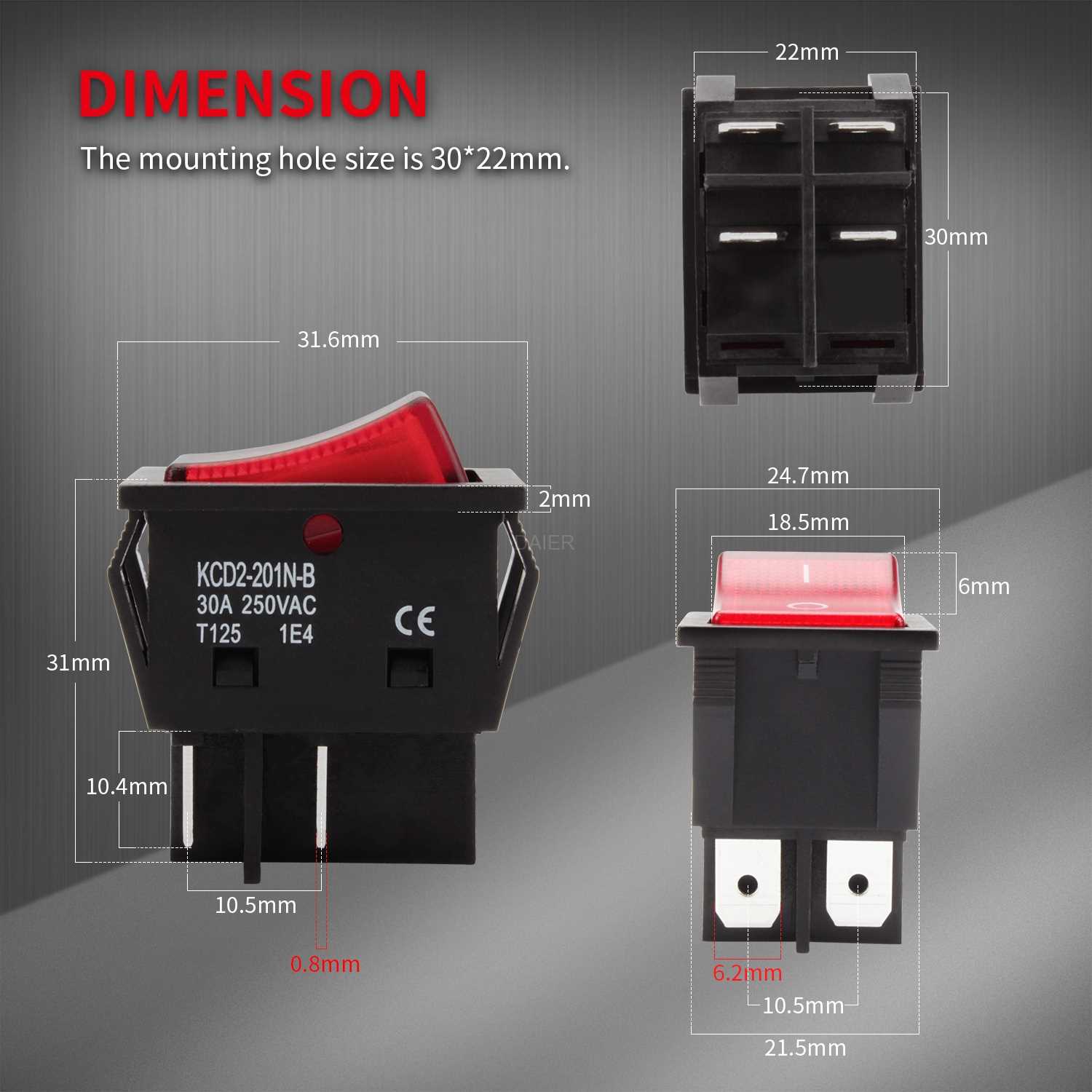 4 pin on off toggle switch wiring diagram