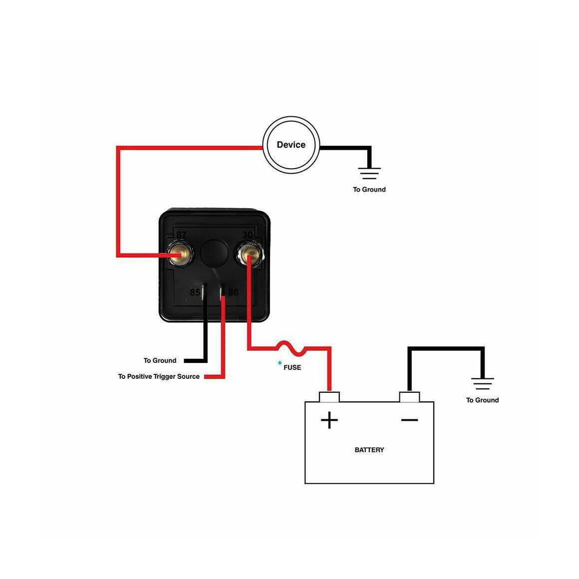 4 pole starter relay wiring diagram