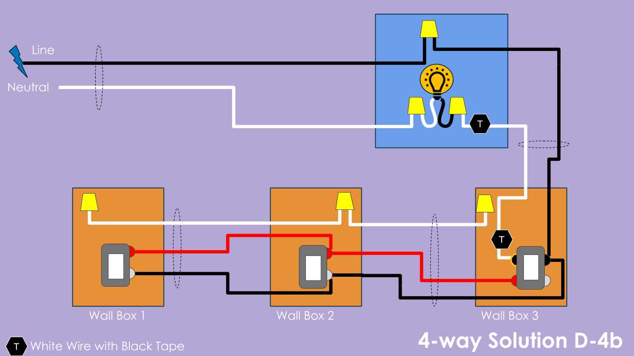 4 way switch wiring diagram