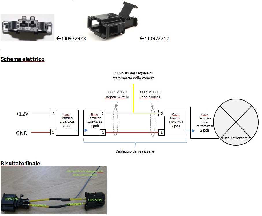 4 pin reverse camera wiring diagram