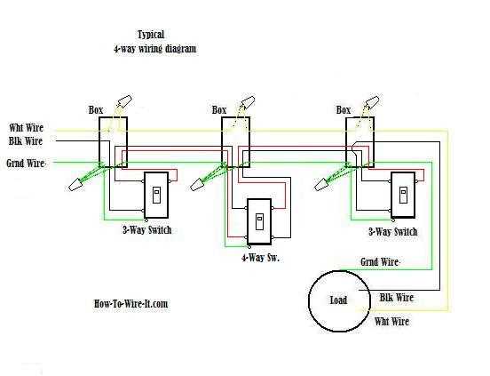 4 way dimmer switch wiring diagram