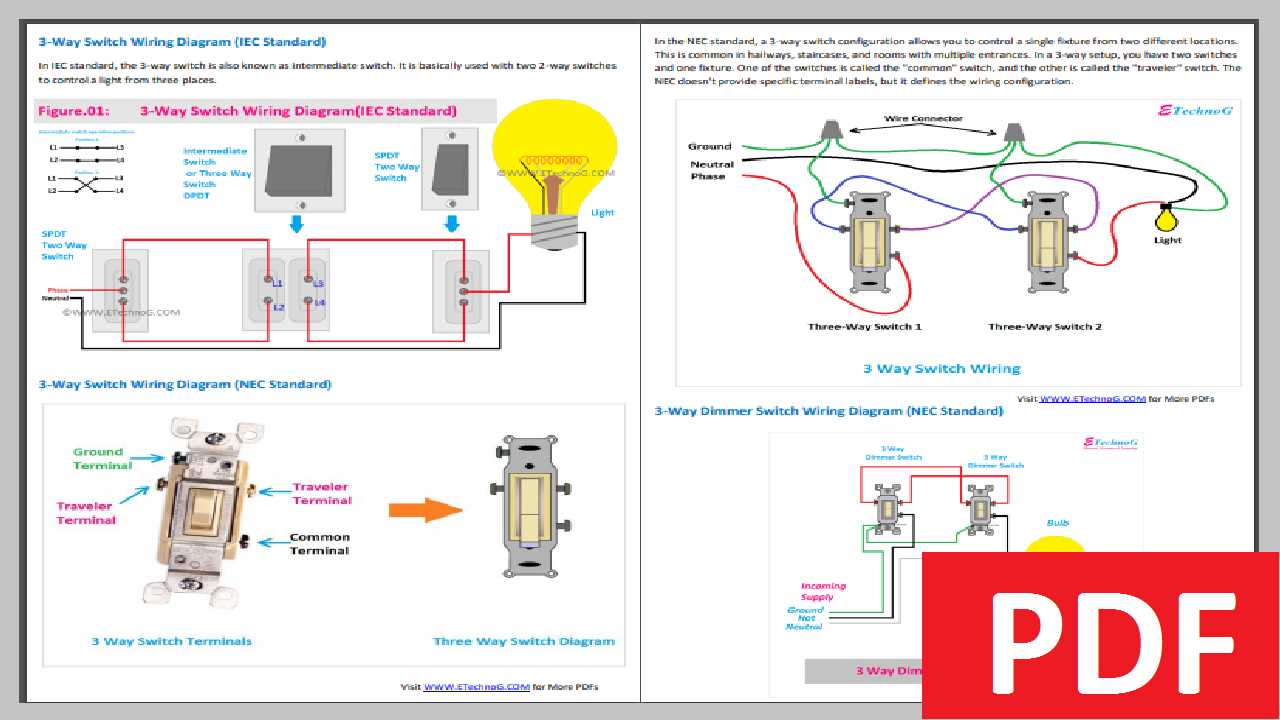 4 way switch wiring diagrams