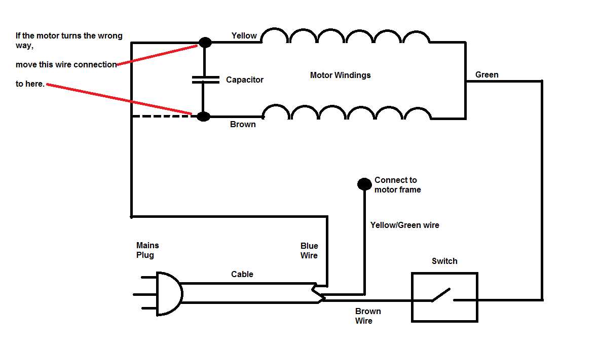 4 wire ac motor wiring diagram