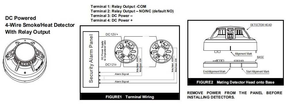 4 wire smoke detector wiring diagram