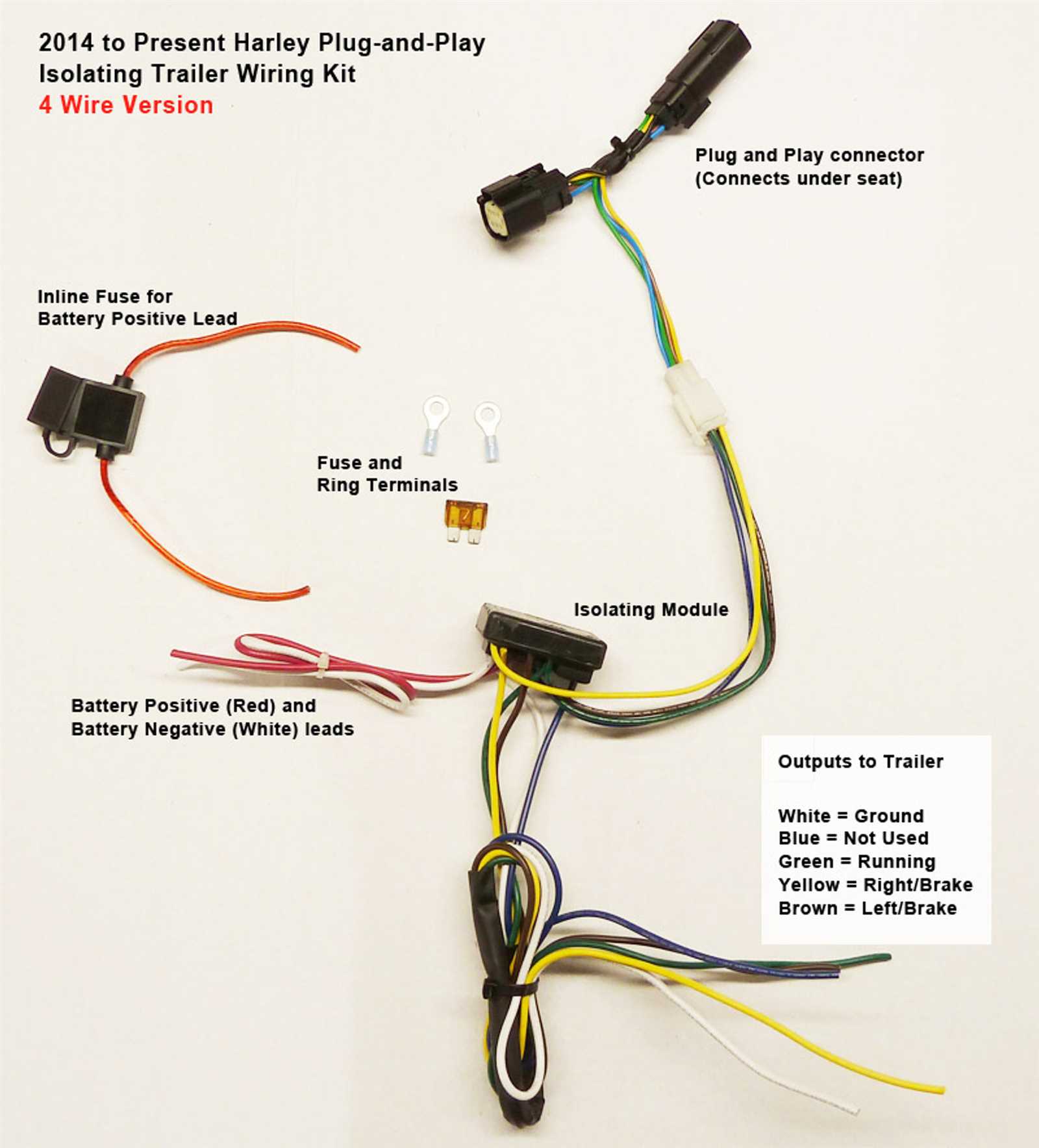 4 wire tail light wiring diagram