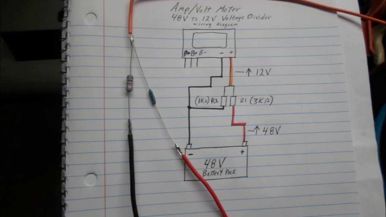 48 volt battery meter wiring diagram