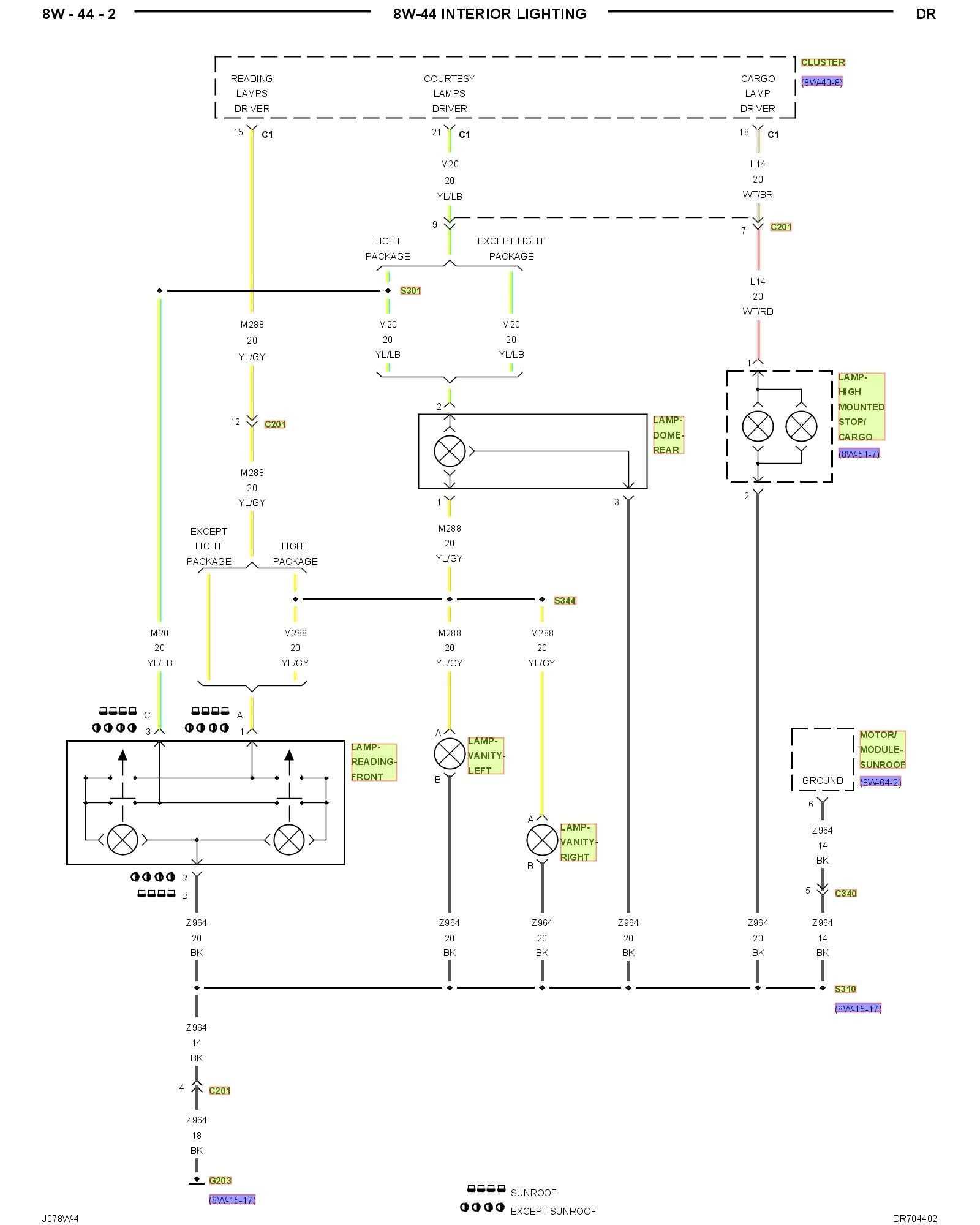 4th gen ram tail light wiring diagram