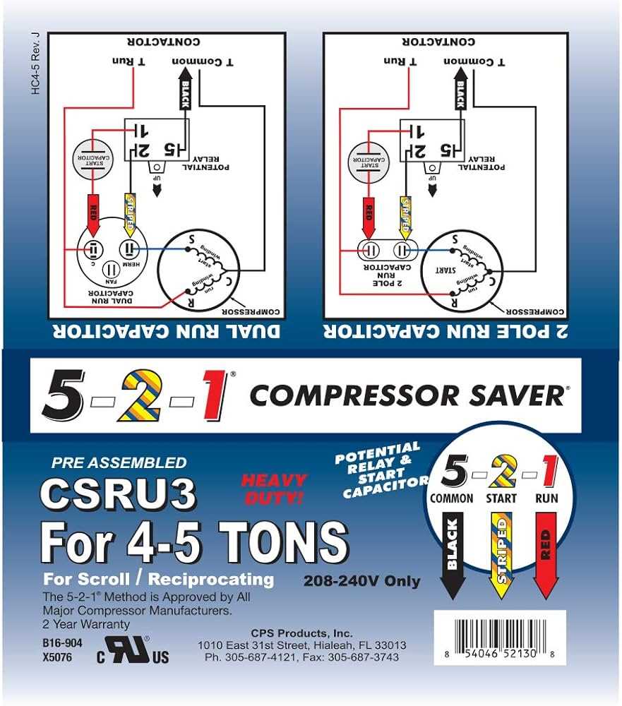 5 2 1 hard start kit wiring diagram