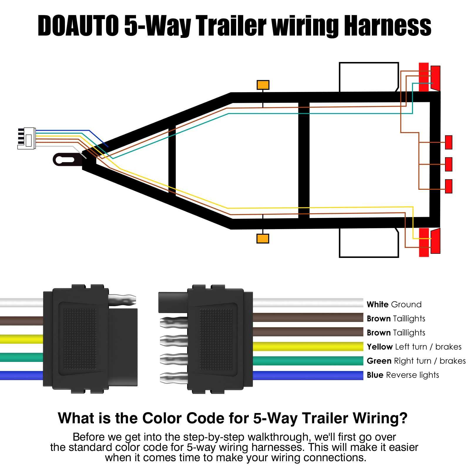 5 wire to 4 wire trailer wiring diagram