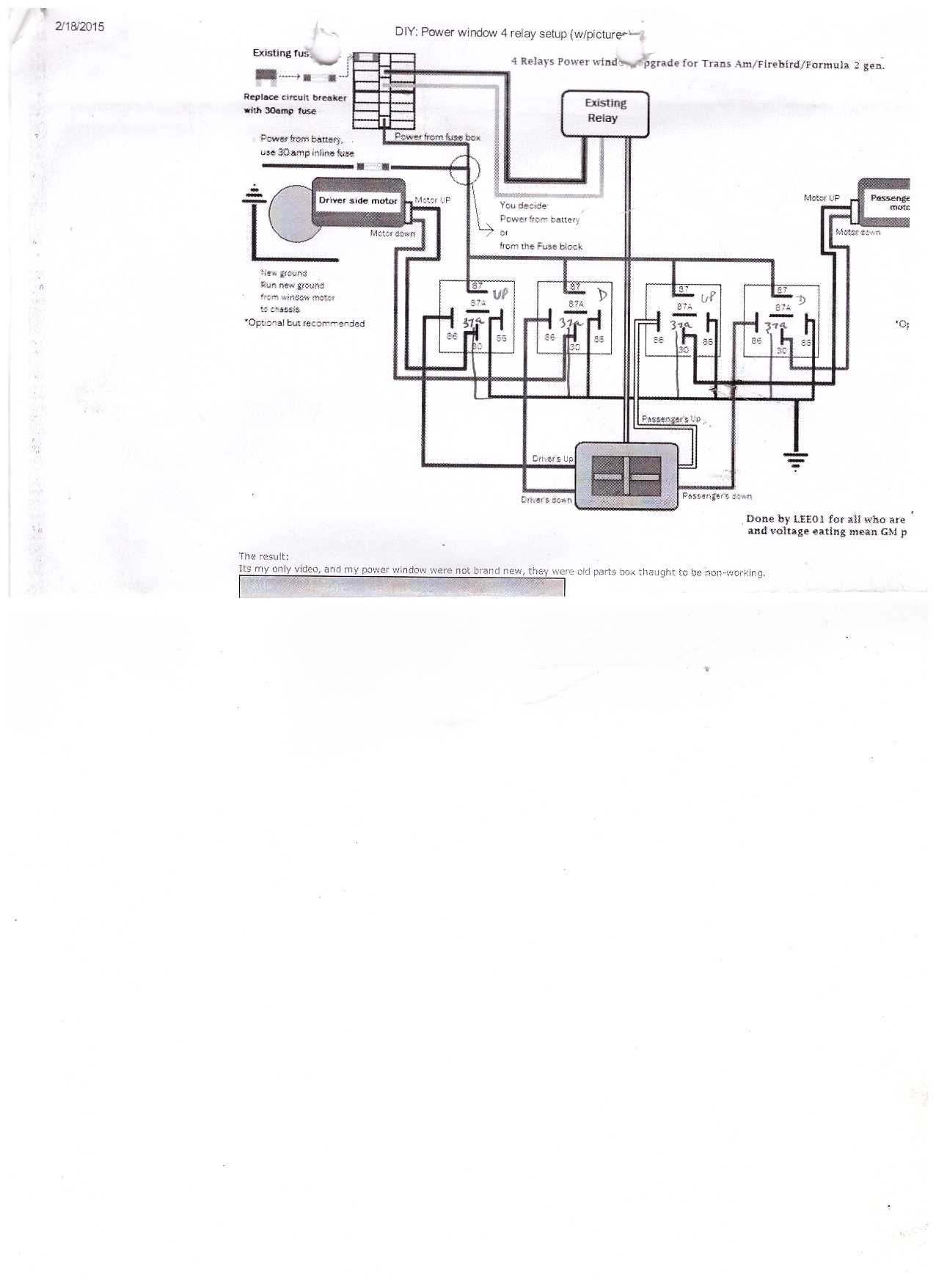 6 pin window switch wiring diagram