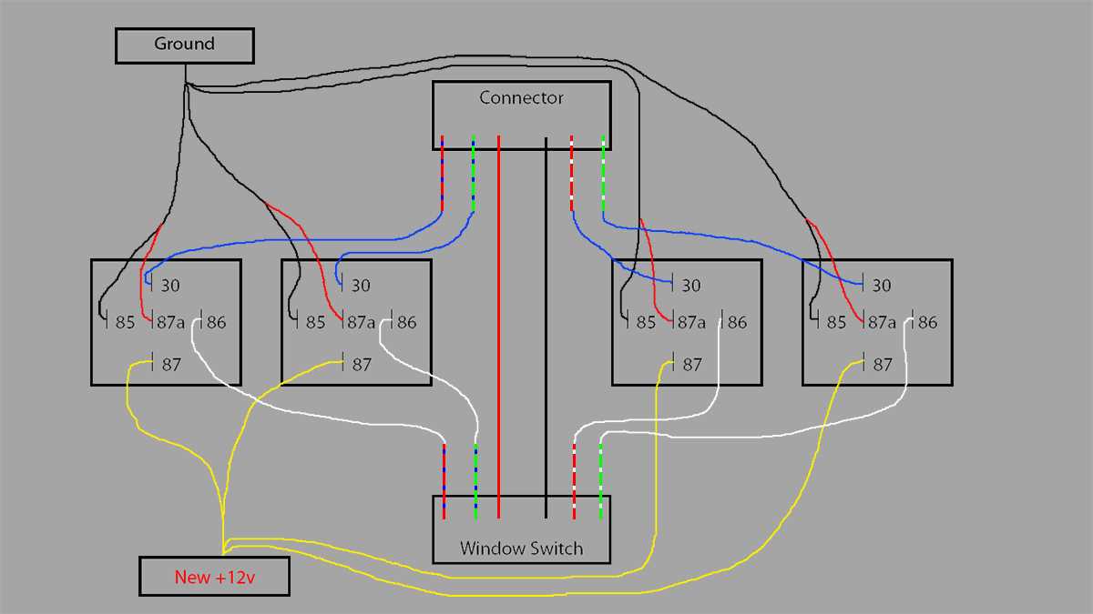 6 pin window switch wiring diagram