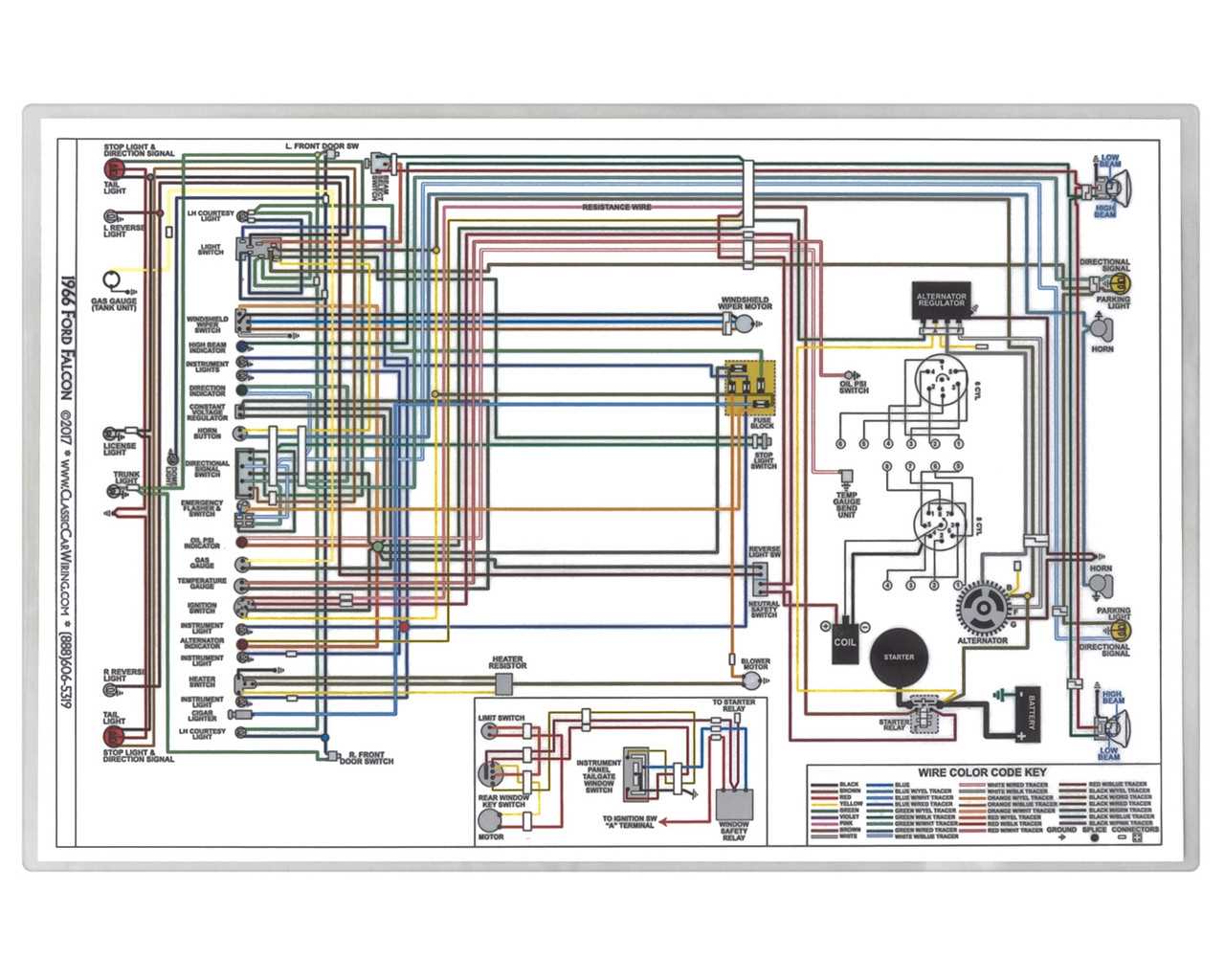 66 mustang wiring diagram