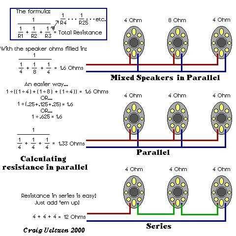 8 ohm 3 speaker wiring diagram