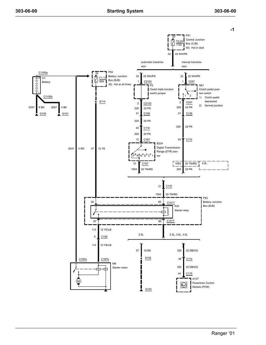 94 ford ranger wiring diagram