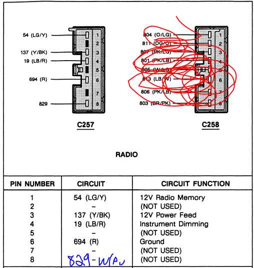 97 ford explorer radio wiring diagram