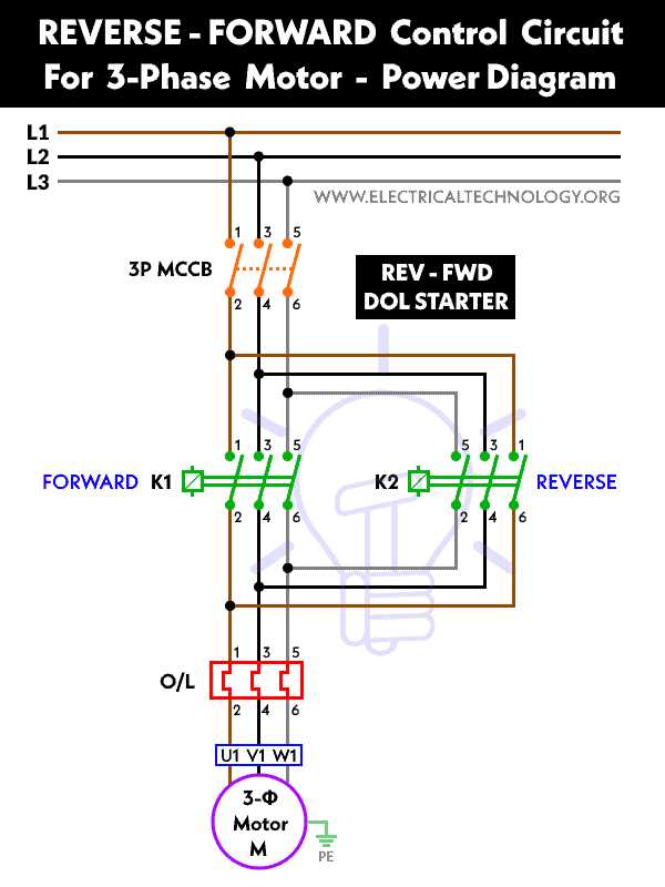 ac motor reversing switch wiring diagram