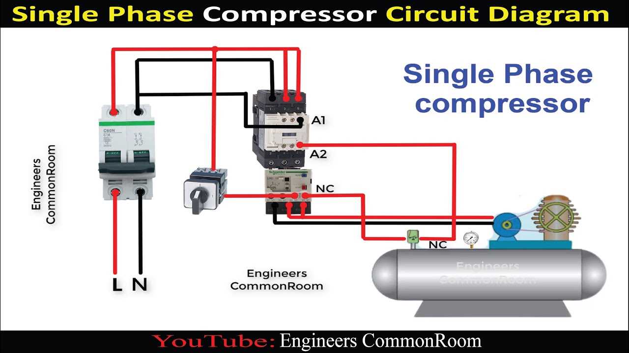 air compressor magnetic starter wiring diagram