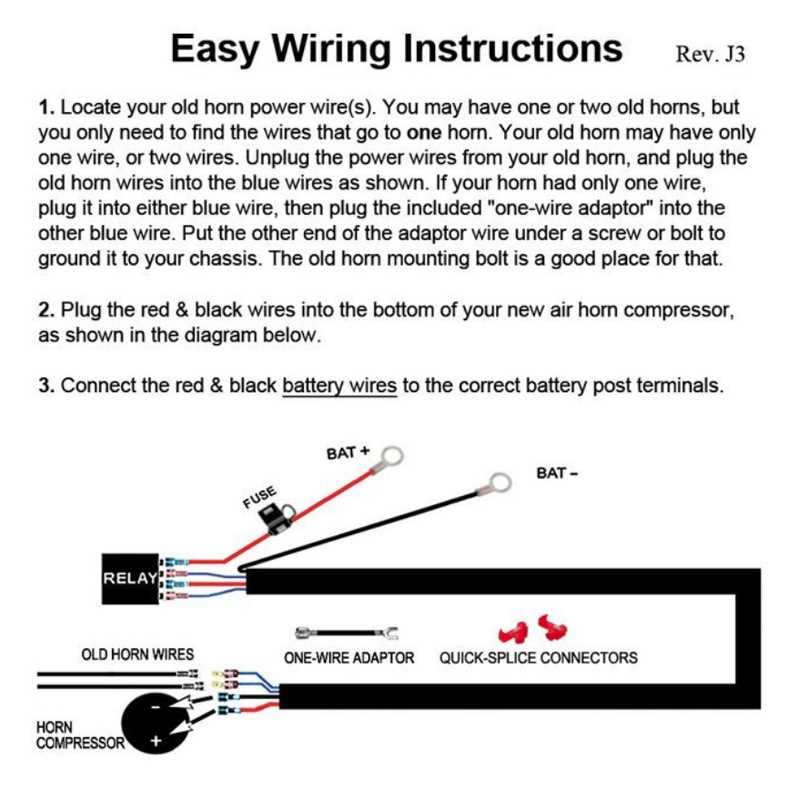 air horn wiring diagram