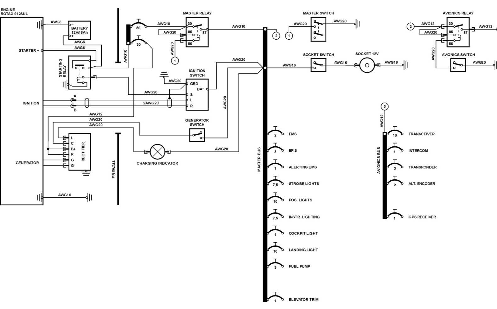 aircraft wiring diagram