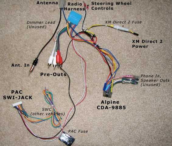 alpine radio wiring diagram