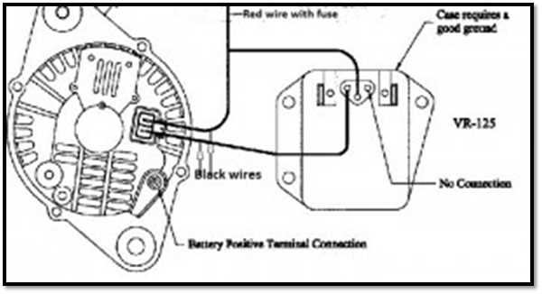 alternator external voltage regulator wiring diagram