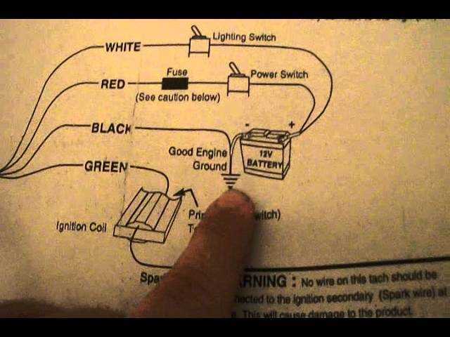 auto gauge tachometer wiring diagram