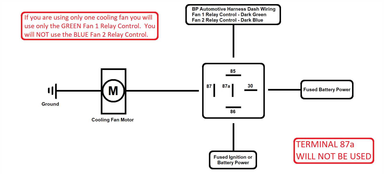 automotive electric fan wiring diagram