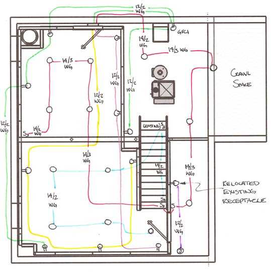 basement electrical wiring diagrams