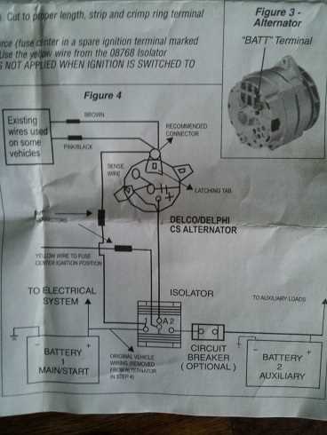 boat alternator wiring diagram