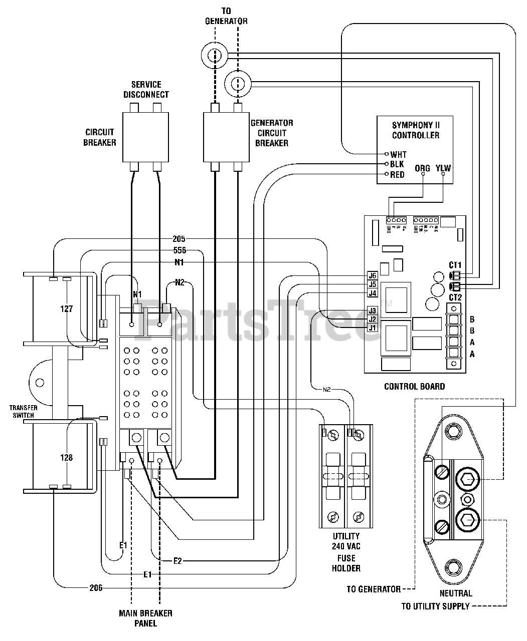 briggs and stratton transfer switch wiring diagram