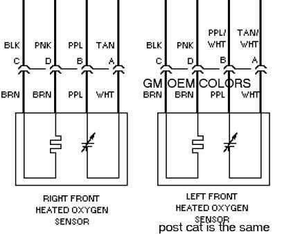 chevy 4 wire o2 sensor wiring diagram