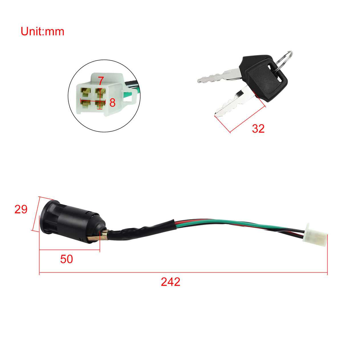 chinese scooter ignition switch wiring diagram